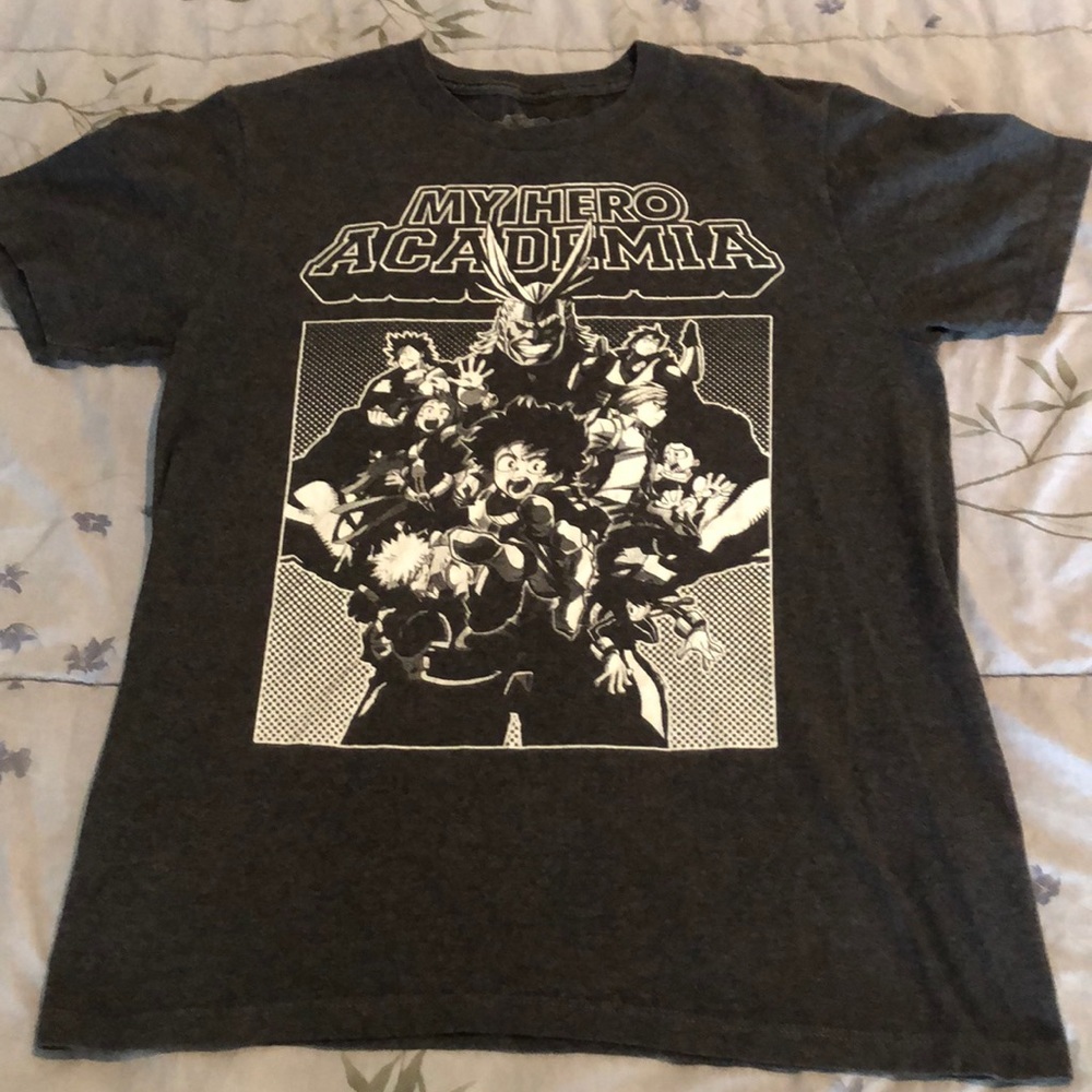 My Hero Academia gray T-shirt